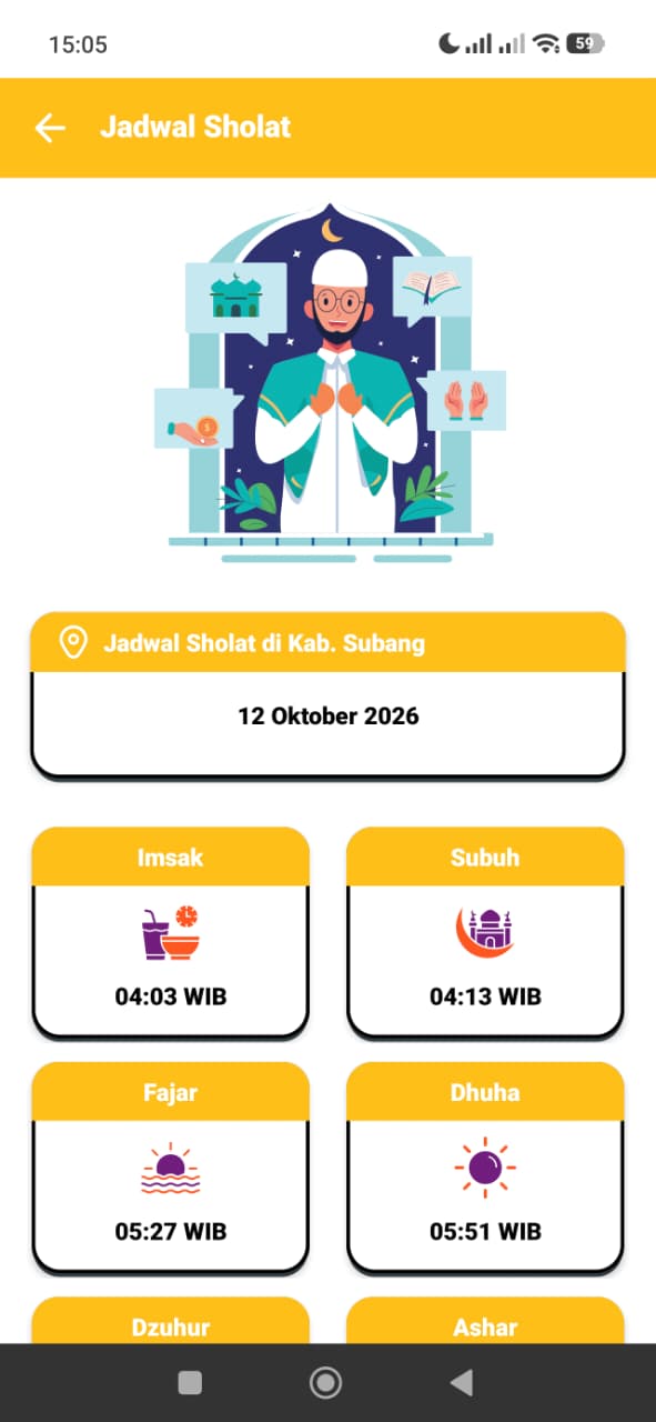 Jadwal sholat